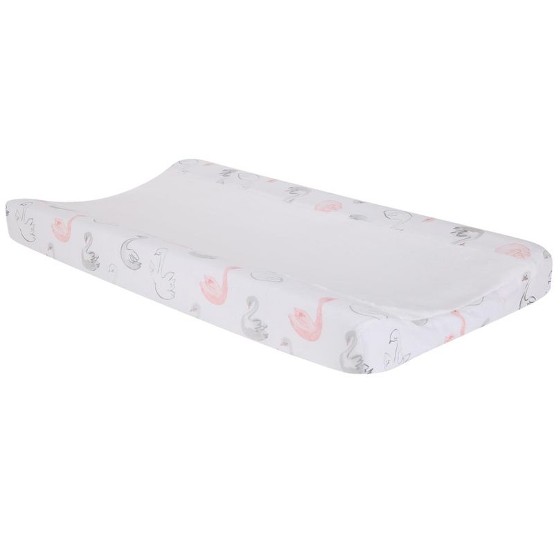 Bedtime Originals Blossom Watercolor Floral Changing Pad Cover - Pink/Gray