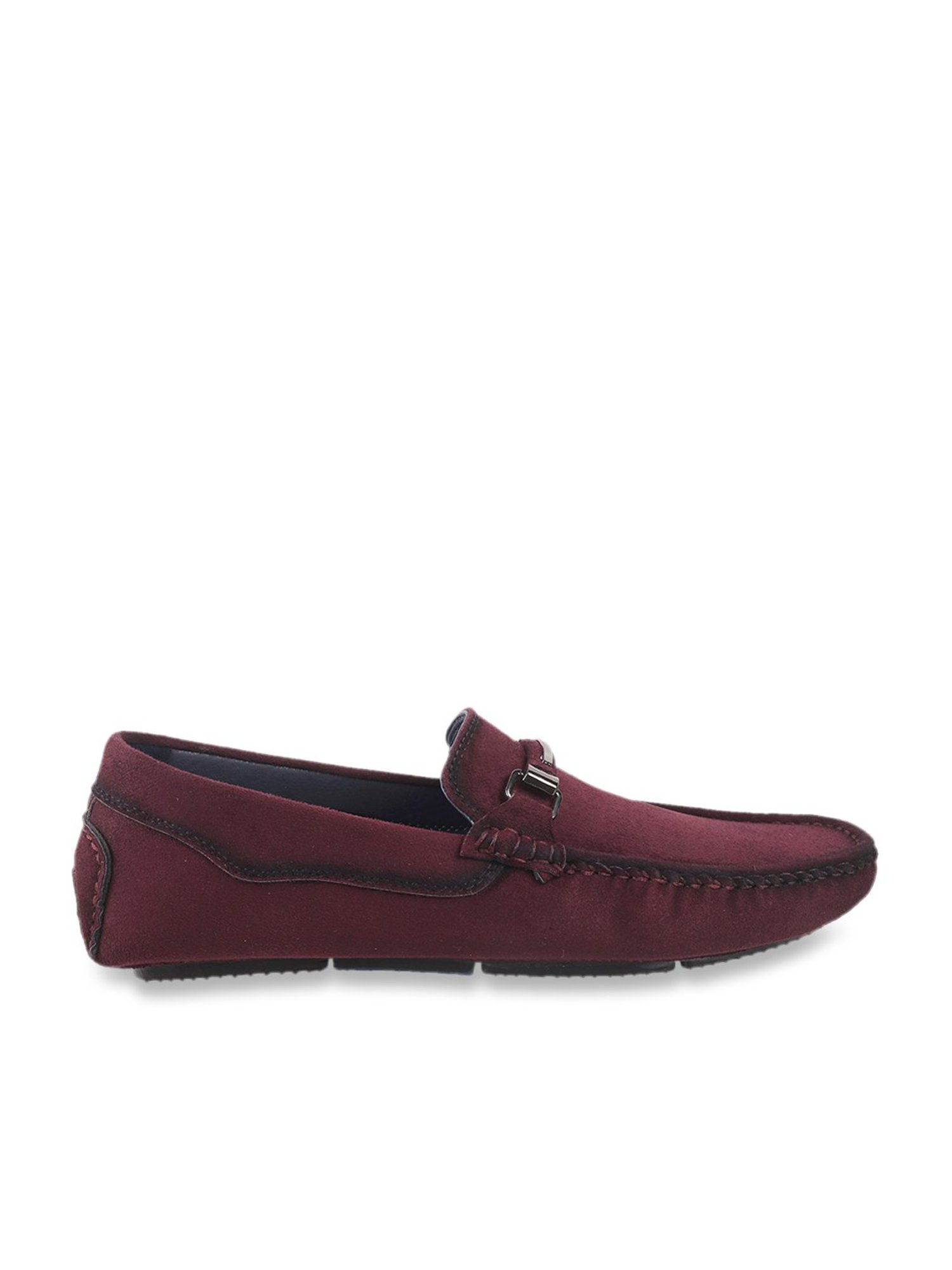 Metro Men's Burgundy Casual Loafers
