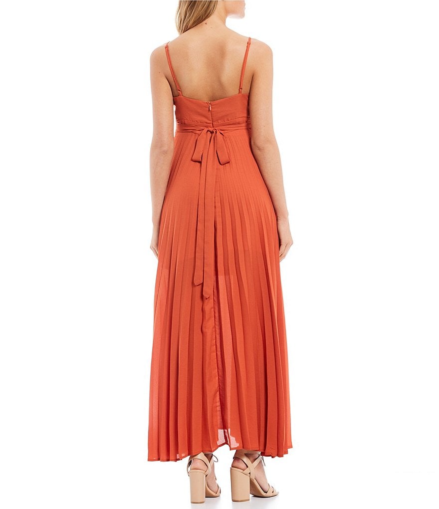 Allison & Kelly Pleated Maxi Dress
