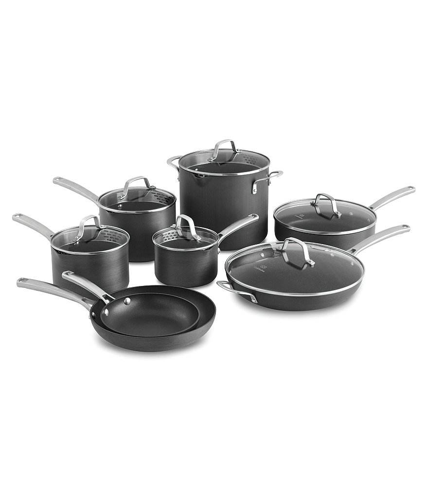 Calphalon 14-Piece Hard-Anodized Classic Nonstick Cookware Set