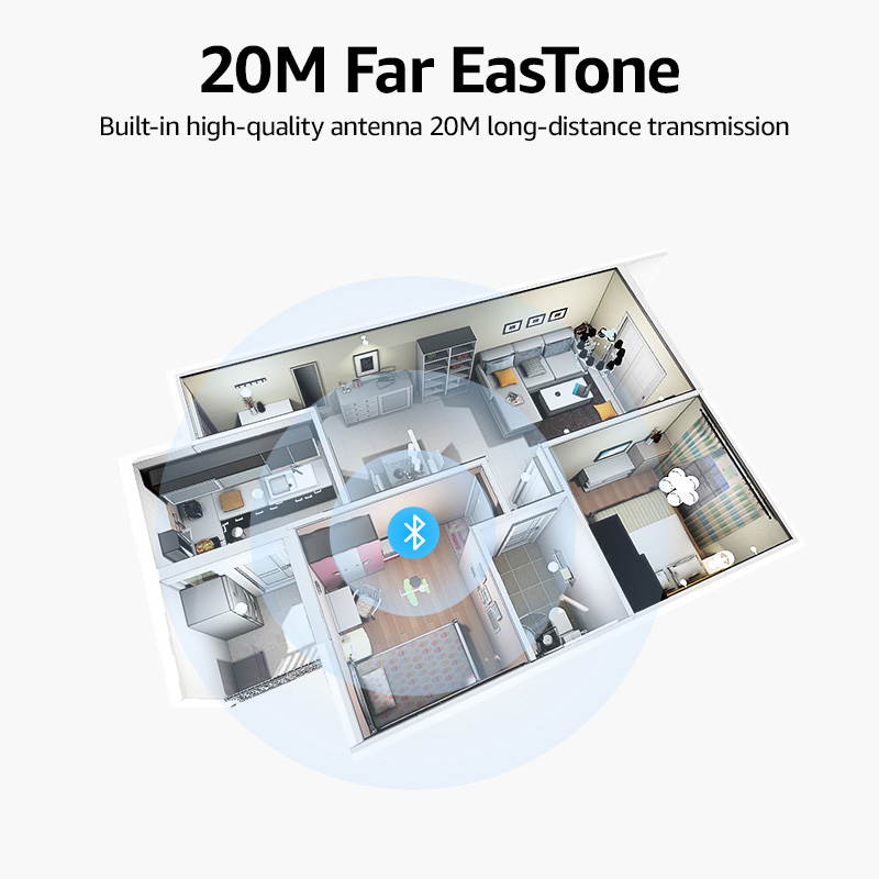 Hannord USB Bluetooth Adapter 4.0 for PC Bluetooth Dongle Receiver Wireless Transfer Compatible with Stereo Headphones Desktop Windows 10,8,7,Vista,XP - Black