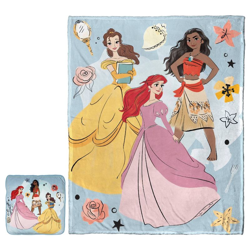 Disney Princess Cloud Pillow and Throw Set