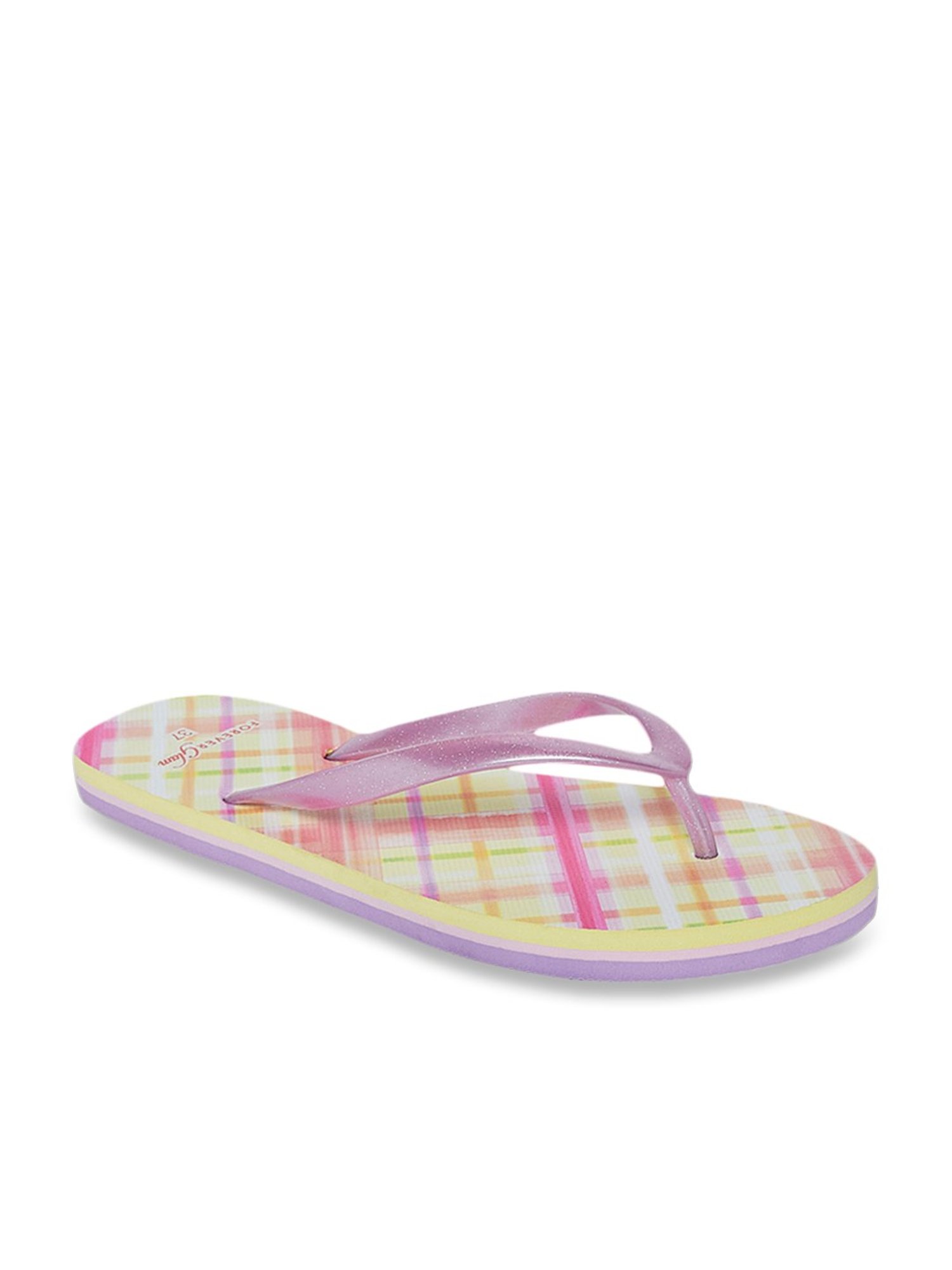 Forever Glam by Pantaloons Women's Pink Flip Flops