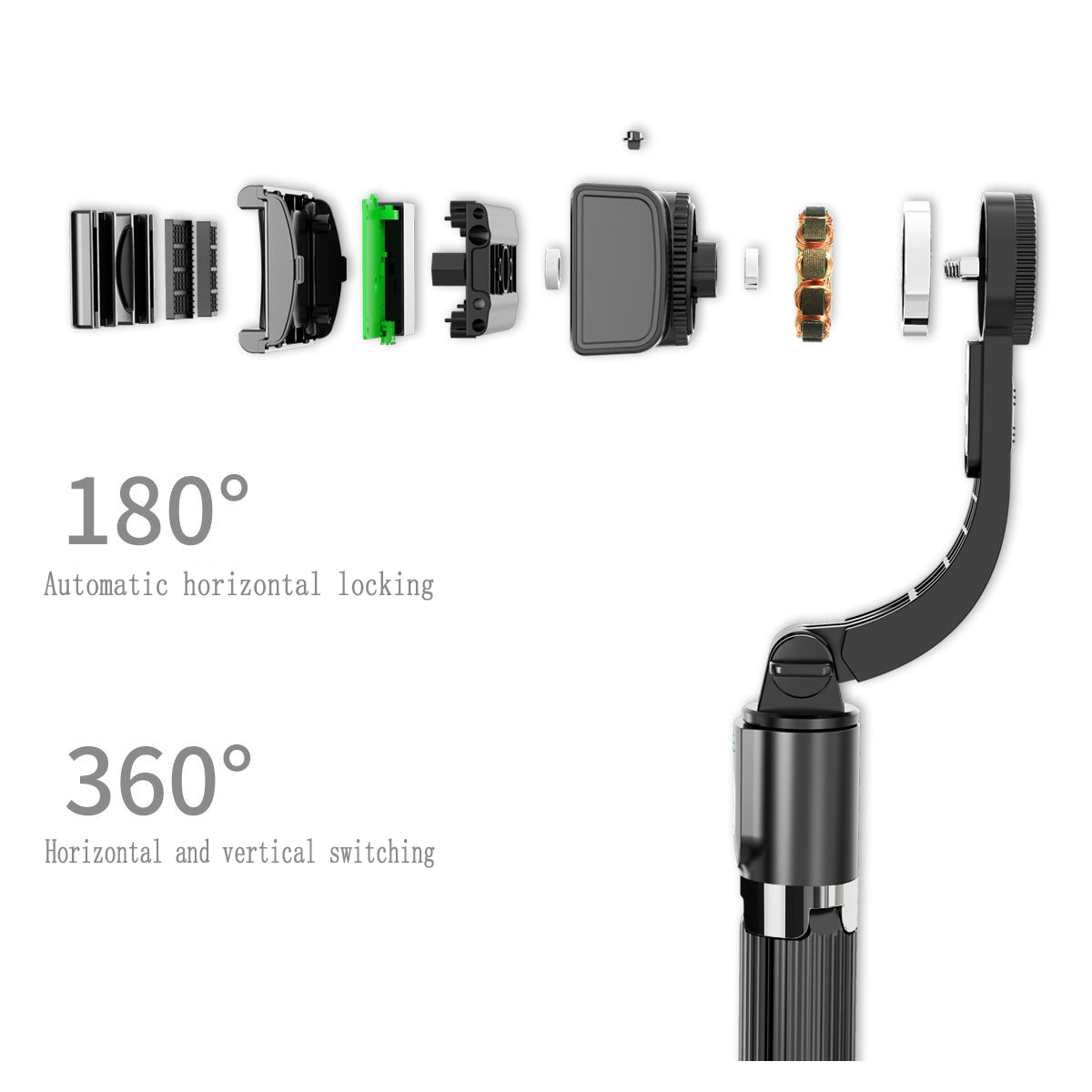 Handheld Gimbal Uniaxial stabilizer  Action Camera Accessories Smartphone Selfie Stick for iOS Android iPhone 11 Pro Max Samsung  Huawei Xiaomi Vlog Mobile Phone Gimbals