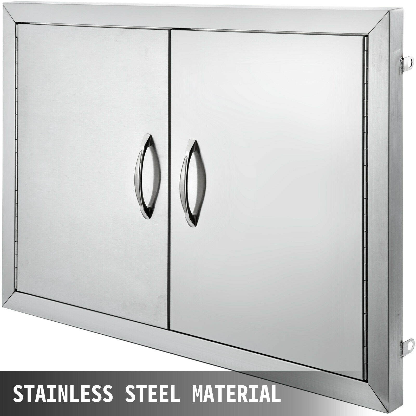 19" x 28" Stainless Steel BBQ Island Double Access Door for Outdoor Kitchen Use