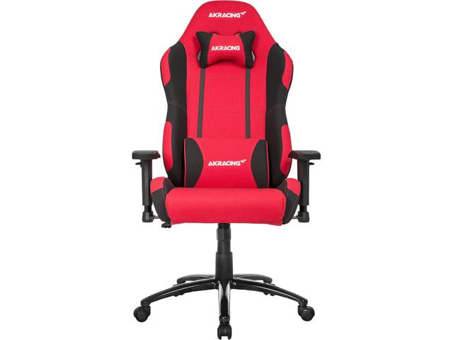 AKRacing Core Series EX Wide Fabric Gaming Chair, 3D Arms, 180 Degrees Recline - Black/Red (AK-EXWIDE-BK/RD)