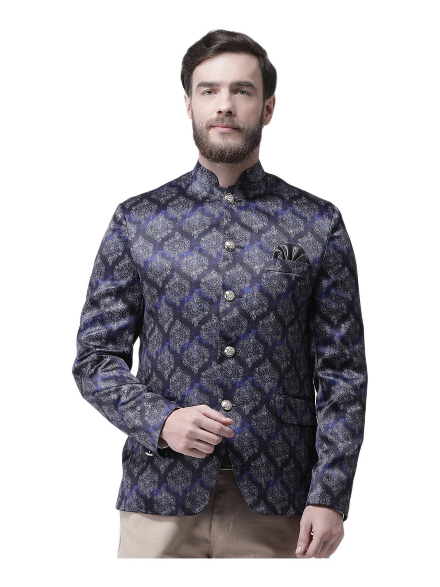 Hang Up Multicolor Regular Fit Printed Blazer