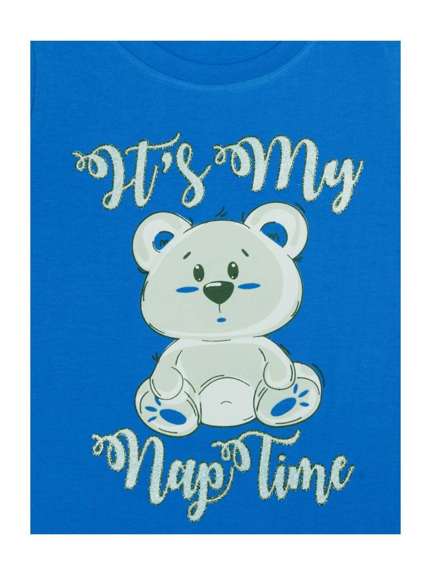 Todd N Teen Kids Blue & Pink Cotton Printed T-Shirt & Capris - Pack of 2