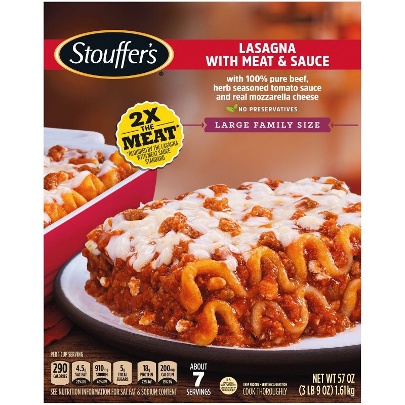 Stouffer's Family Size Frozen Lasagna with Meat & Sauce - 57oz