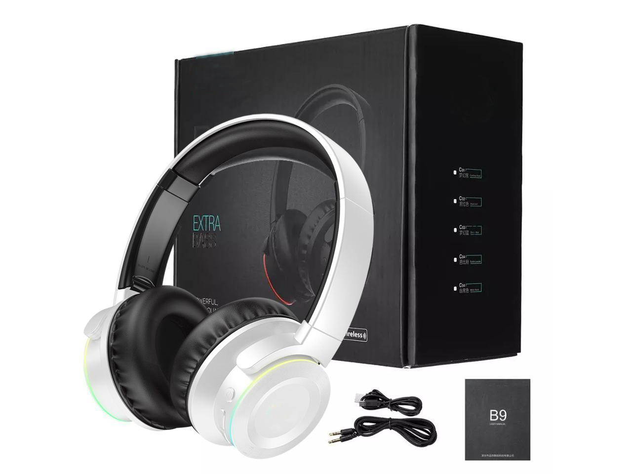 Wireless Bluetooth Headphones with Mic,Touch Control Over Ear Deep Bass Foldable Headset for Travel, Home Office,40H Playtime