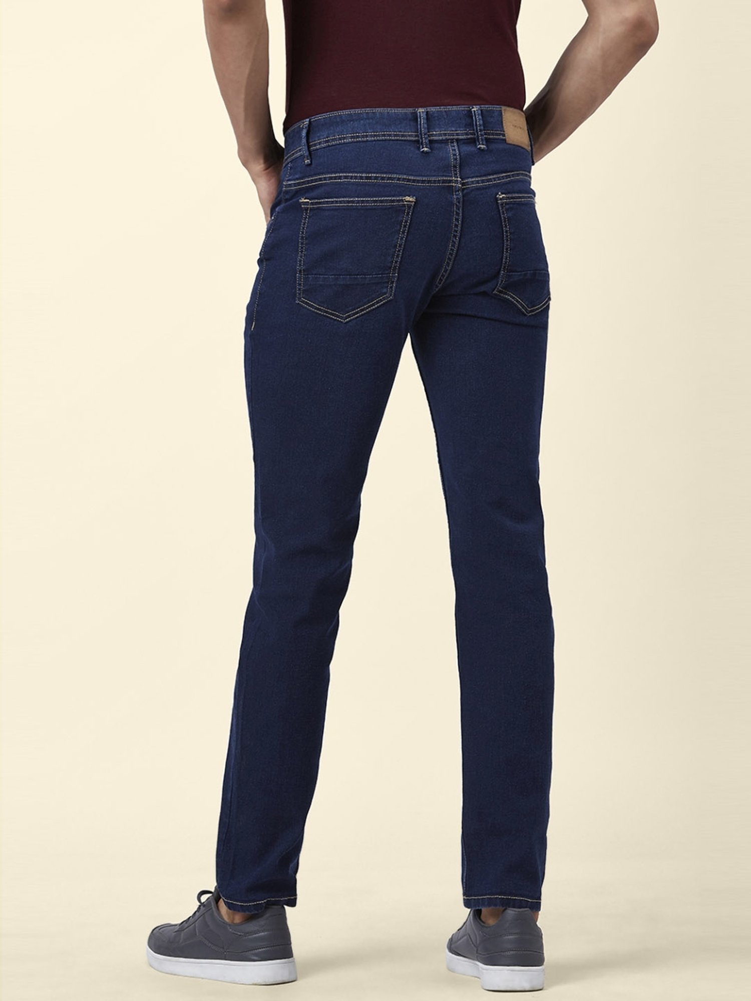 American Eagle Blue Cotton Regular Fit Jeans