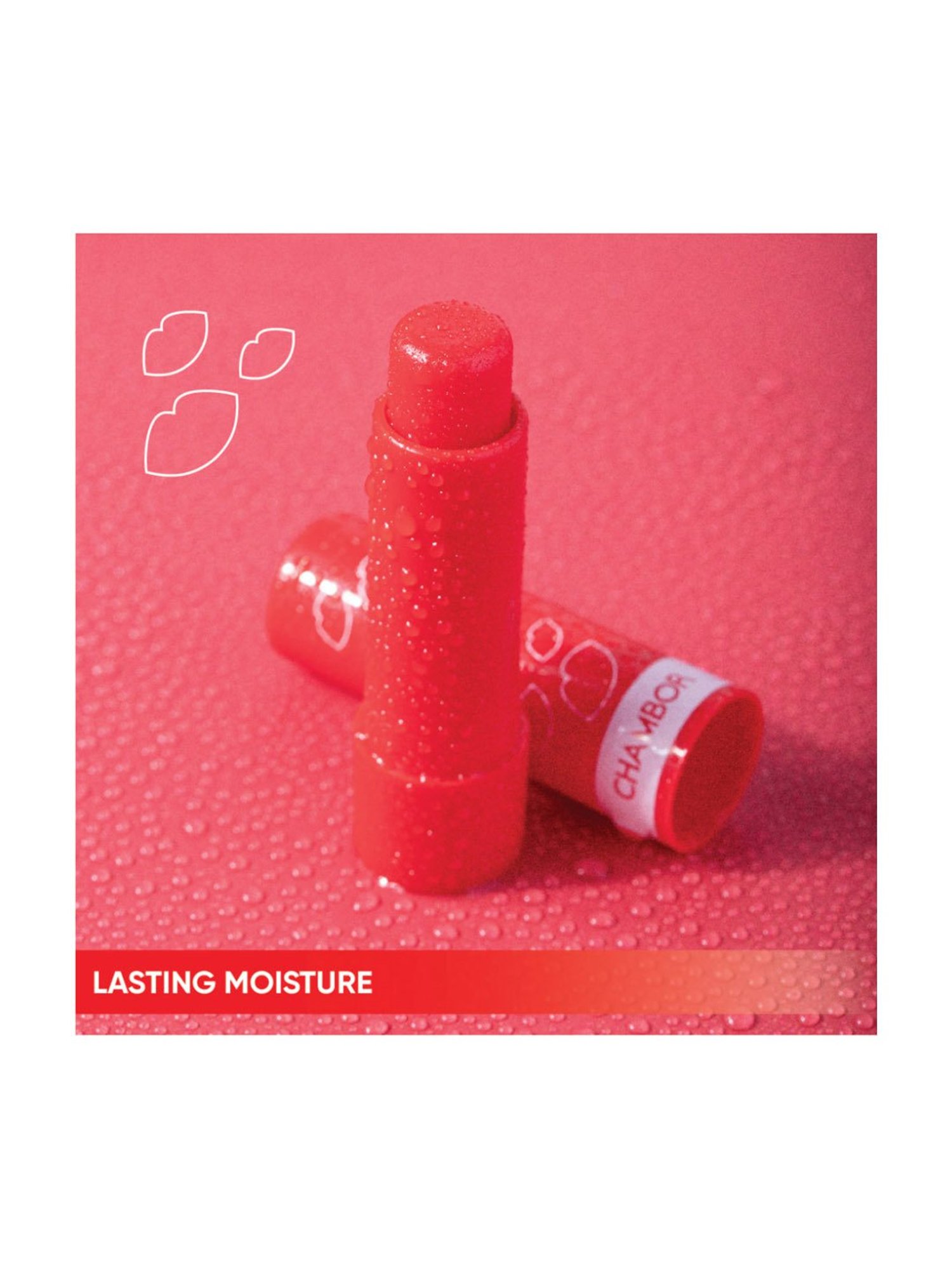 Chambor Le Mwah! Moisturising Tinted Lip Balm with Antioxidant & SPF22 Cerise Smooch - 4.5 gm