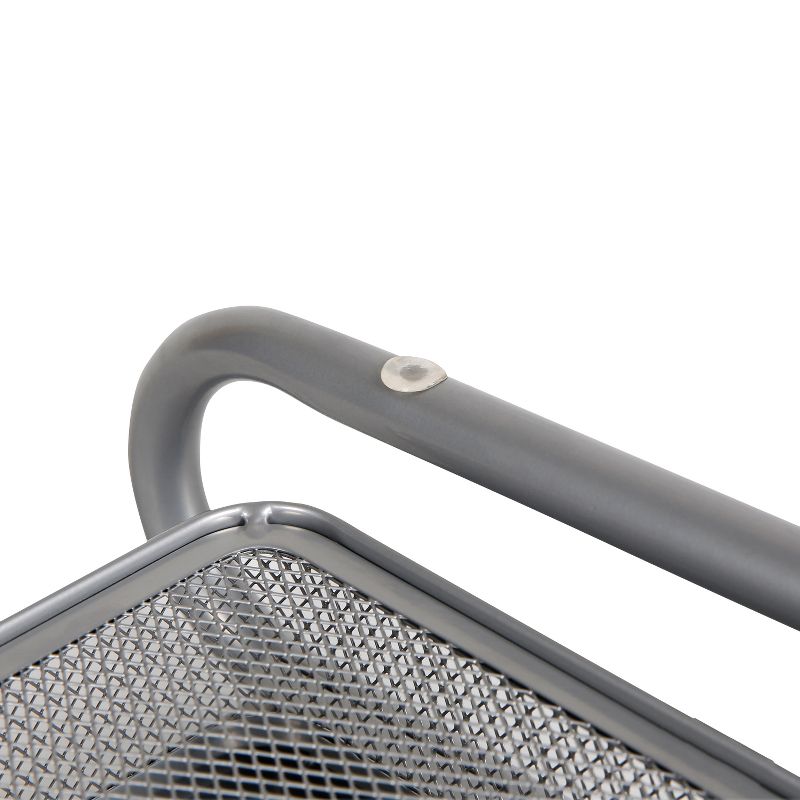 Mesh Monitor Stand with Drawer Silver - Made By Design™