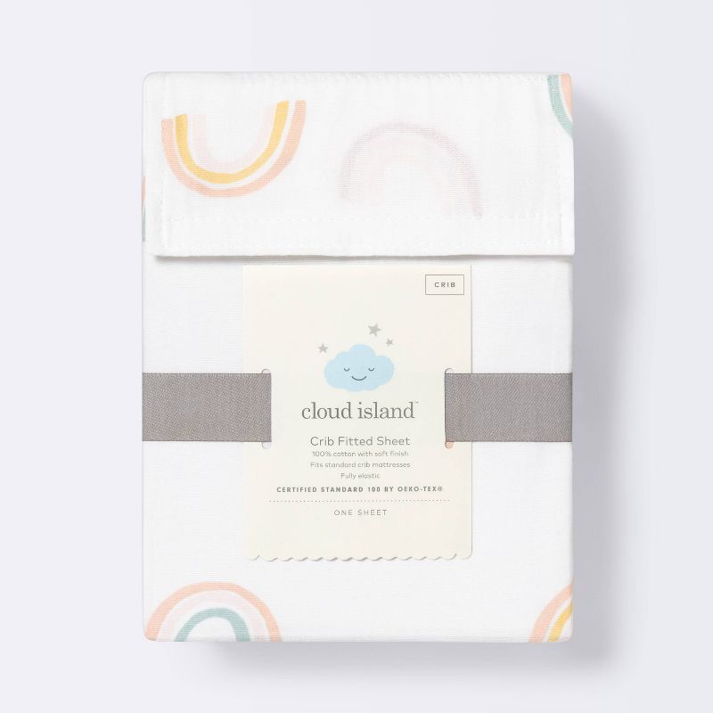 Fitted Crib Sheet Rainbow - Cloud Island™