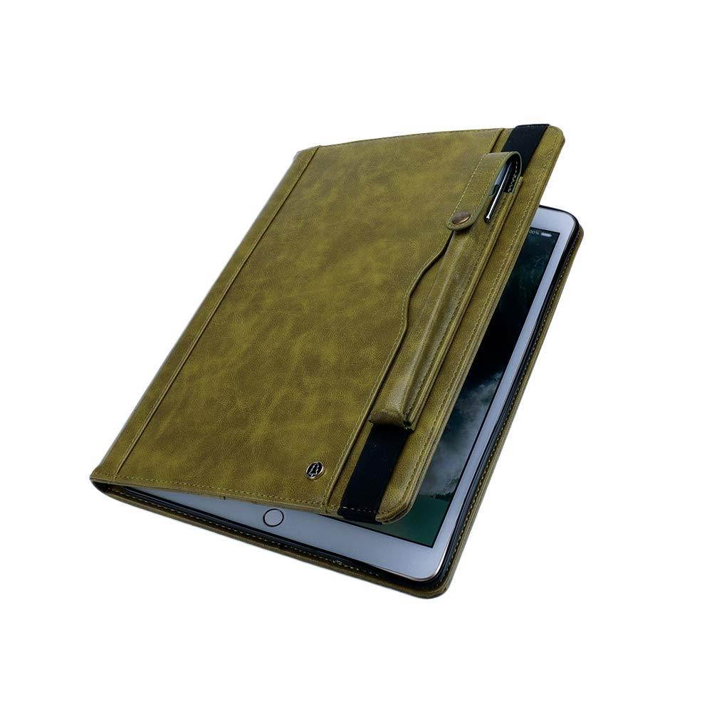 UUcovers iPad 9.7 Inch Case Premium PU Leather Multiply Card Slots AUTO WAKE/SLEEP Folio Wallet Cover with Stand for Apple iPad Air/Air 2,iPad2017/2018-Green