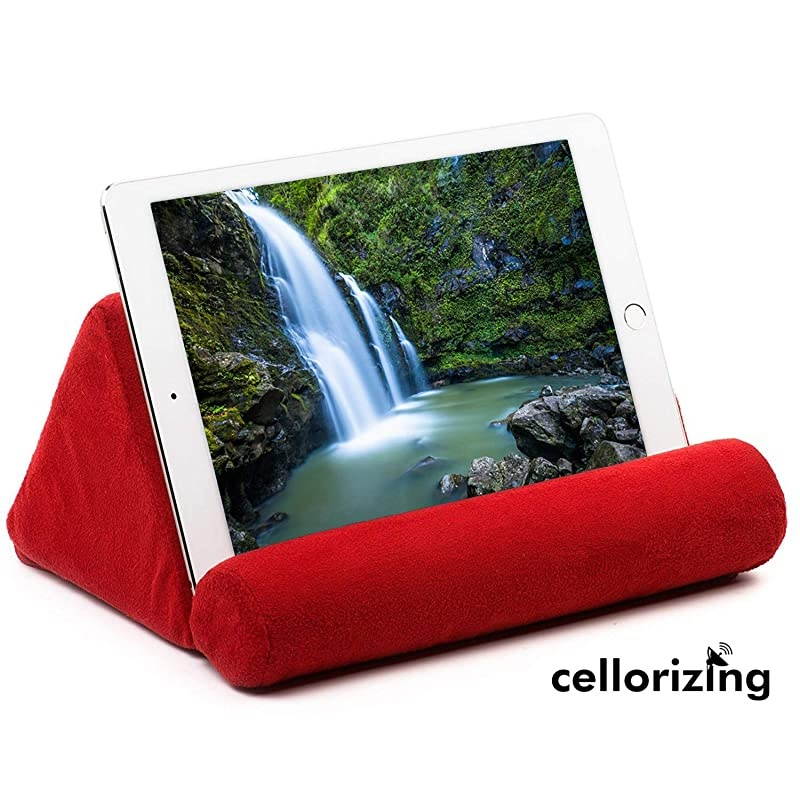 Soft Pillow Lap Stand for iPads, Tablets, eReaders, Smartphones, Books, Magazines (Red)