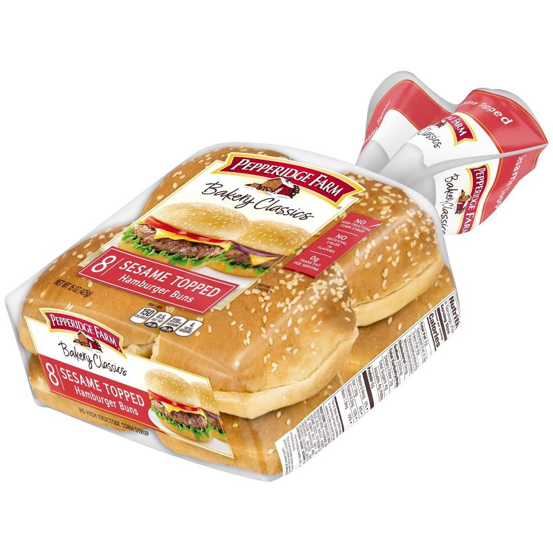 Pepperidge Farm Bakery Classics Sesame Topped Hamburger Buns - 15oz/8ct