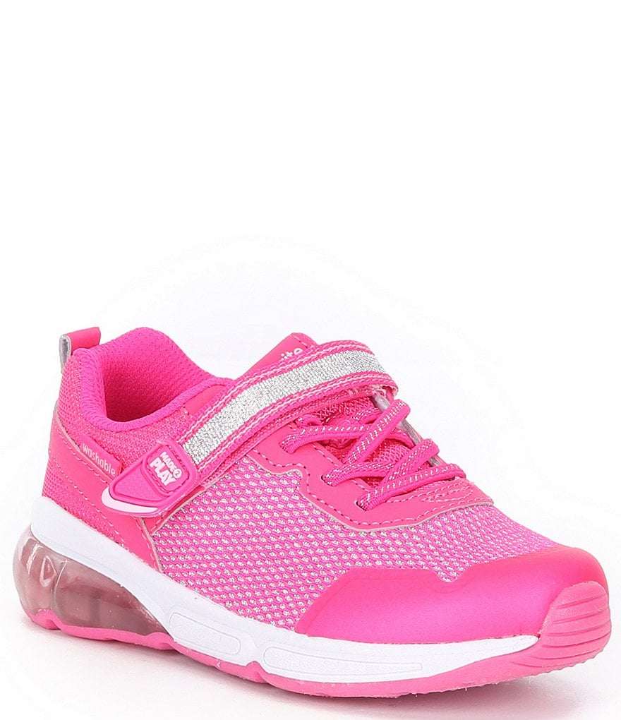 Stride Rite Girls' Radiant Bounce Made2Play Lighted Washable Sneakers (Infant)