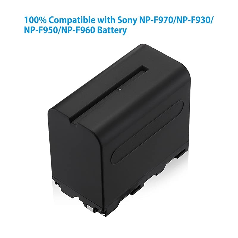 2 Pack Replacement Sony NPF970 Battery Compatible with Sony DCRVX2100 DSRPD150 DSRPD170 FDRAX1 HDRAX2000 HDRFX1 HDRFX7 HDRFX1000 HVLLBPB HVRHD1000U HVRV1U HVRZ1P