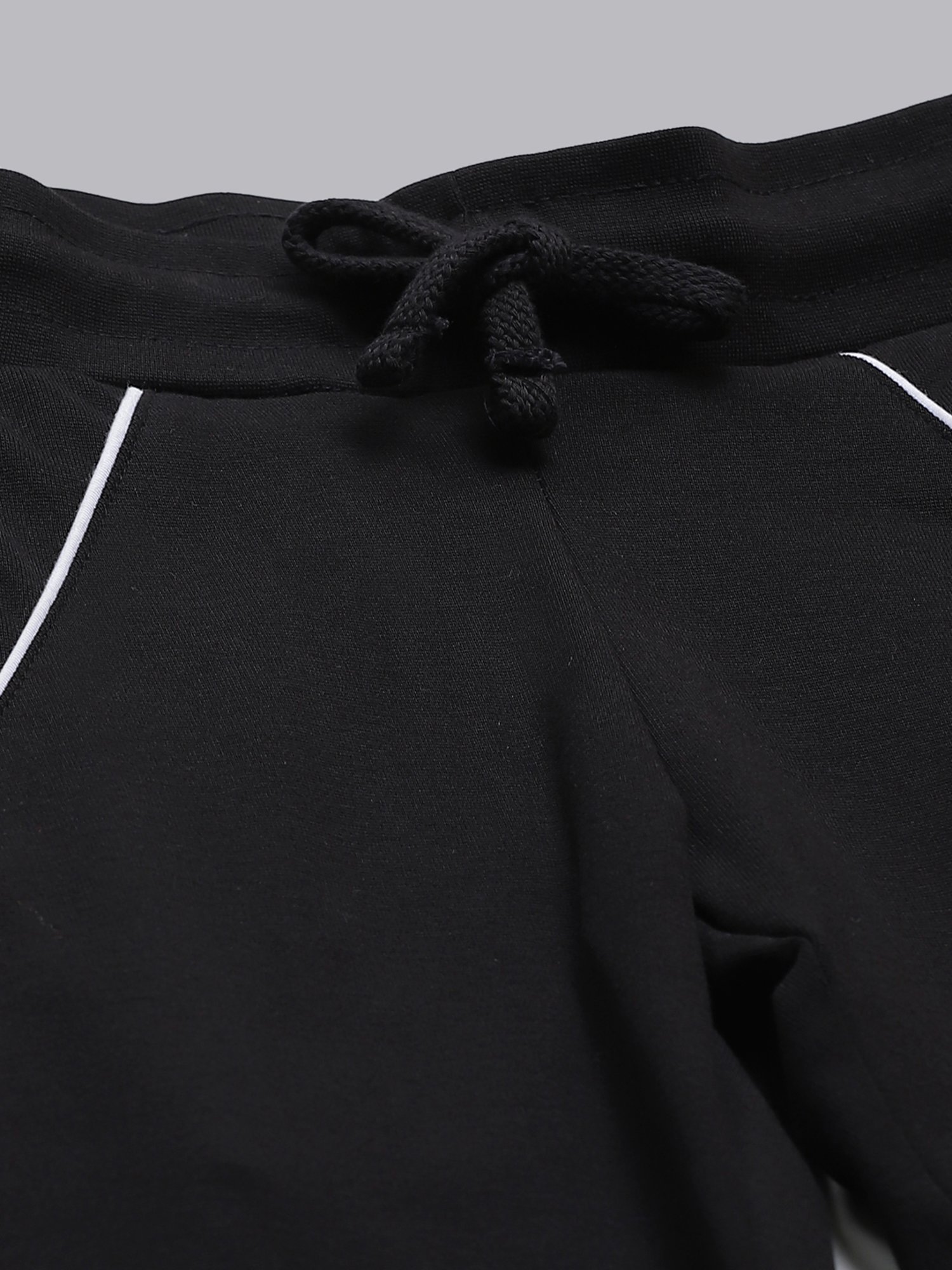 Cayman Black Mid Rise Track Pants