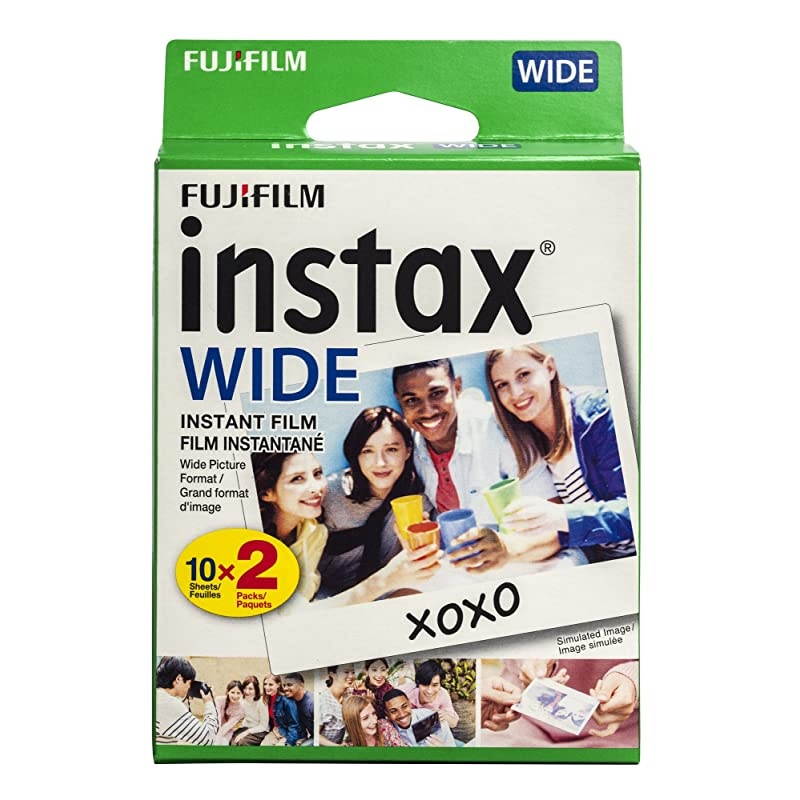 instax Wide Instant Film 20 Exposures White New Packaging