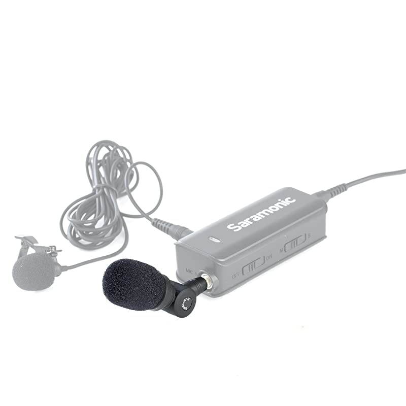 SRXM1 35mm TRS Omnidirectional Microphone Plug and Play Mic for DSLR Cameras Camcorders CaMixer SmartMixer LavMic SmartRig+ and UWMIC9UWMIC10UWMIC15 Wireless Microphone Systems