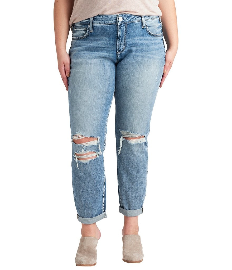 Ruby Rd. Plus Size Super Soft Stretch Denim Straight Leg Jeans