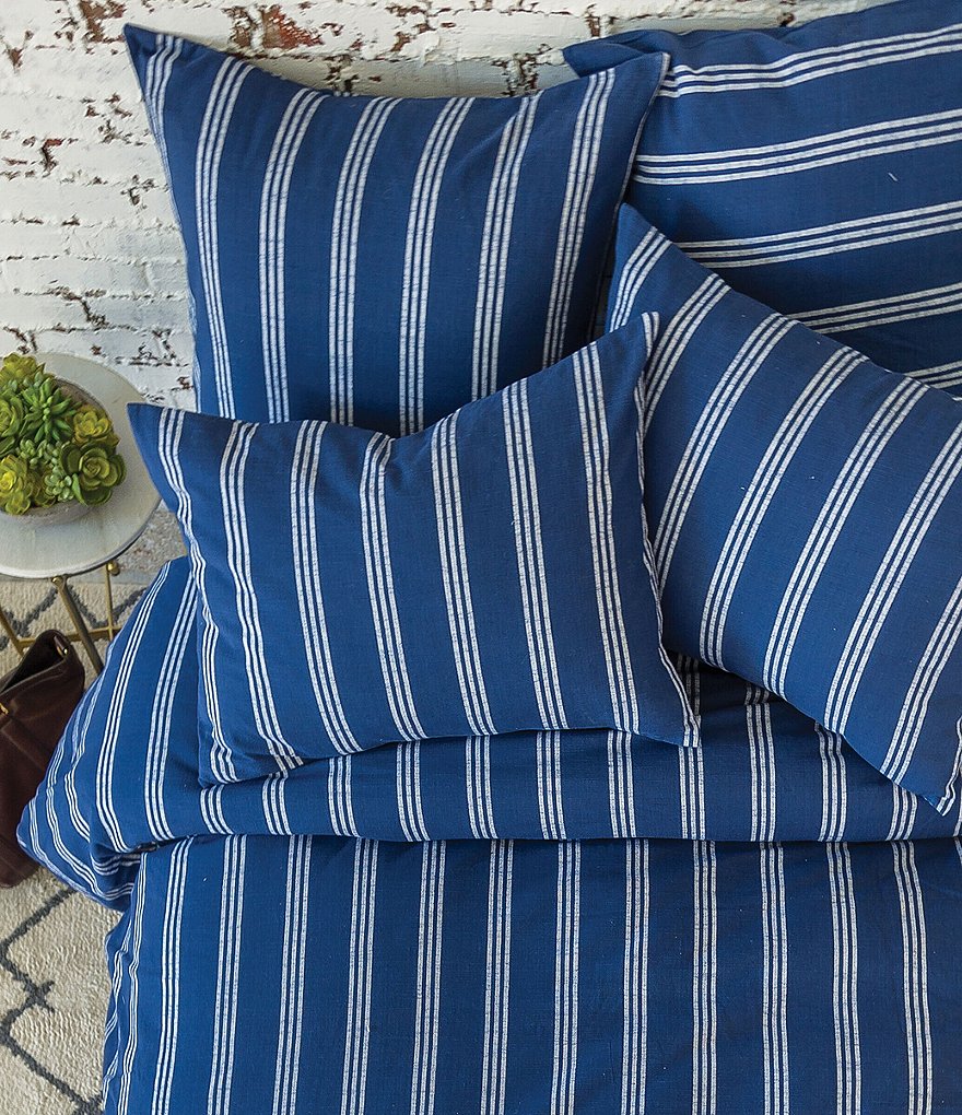 carol & frank Perry Indigo Duvet Cover