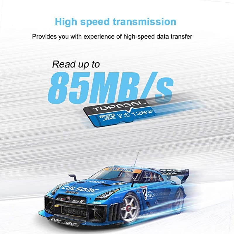 128GB Micro SD Card Memory Cards A1 V30 U3 Class 10 Speed up to 85ms Micro SDXC UHSI TF Card for CemeraDroneDash Cam1 Pack U3 128GB