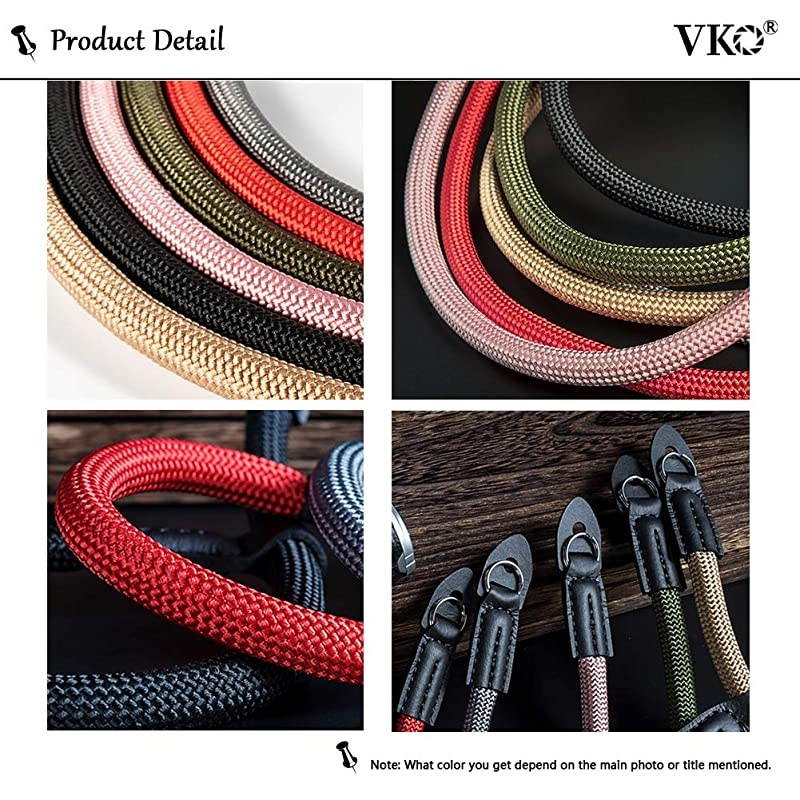 Mirrorless Camera Neck Strap Compatible with Sony A6100 A6600 A6400 A6000 A6300 A6500 A6100 RXIRII RX10II RX10III RX10IV X-T30 X-T20 Cameras Climbing Rope Shoulder Strap Coffee