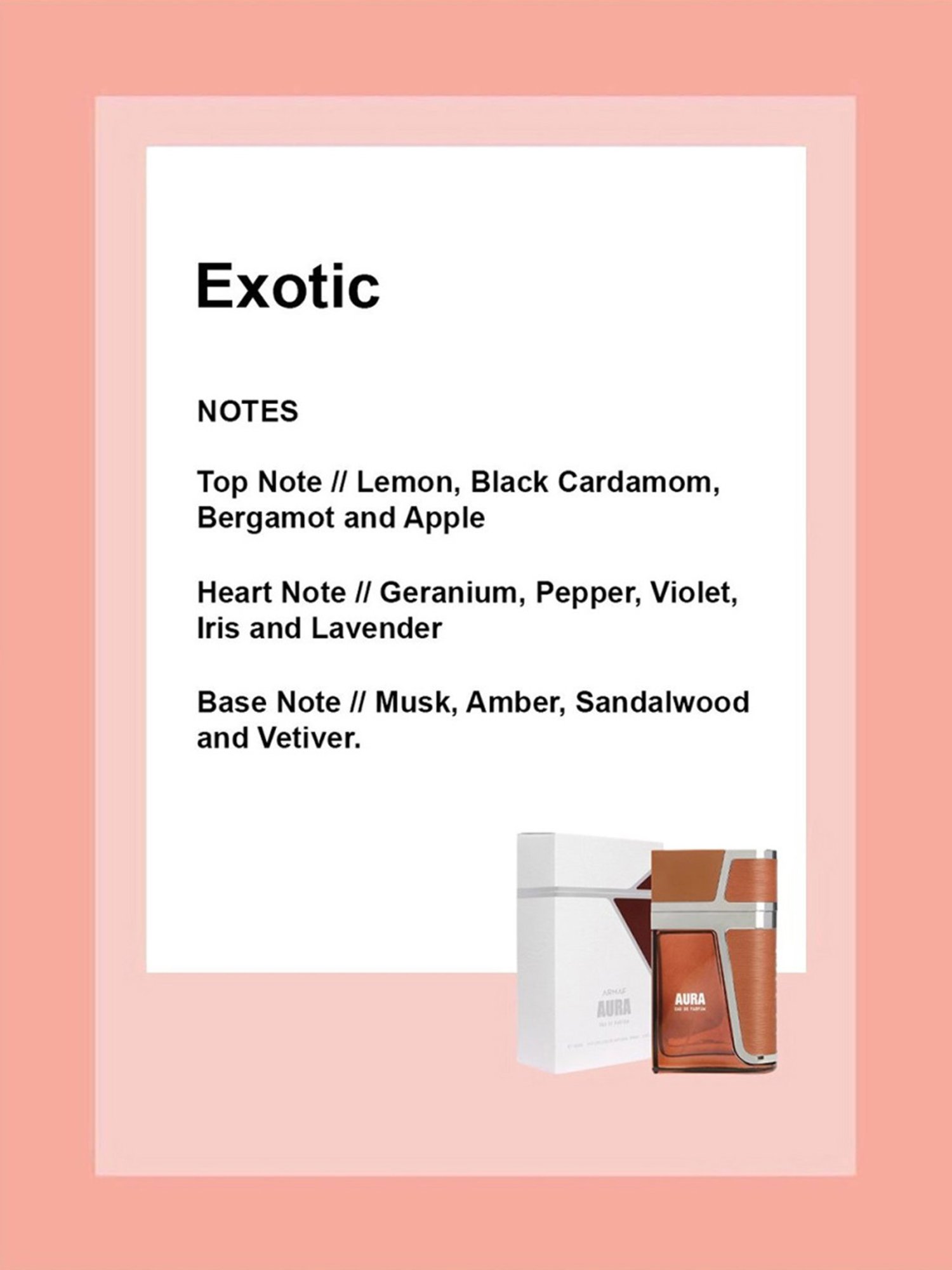 Armaf Aura Eau de Parfum for Men - 100 ml