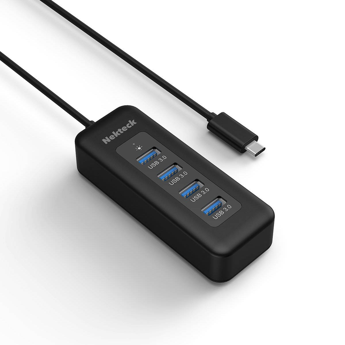 Nekteck USB Type-C to USB 3.0 Hub with 4 USB-A Ports Hub for New Macbook, ChromeBook Pixel, and More Laptops and PCs
