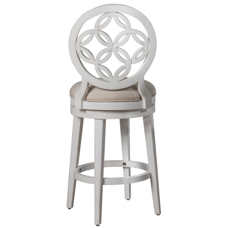 Savona Swivel Counter Height Barstool White - Hillsdale Furniture
