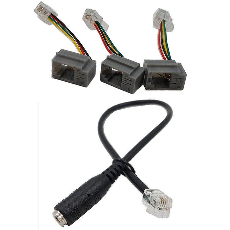 4P4C RJ9 Cable,3.5mm Smartphone Headset to RJ9 Adapter Cable,Adapter Cable Converter