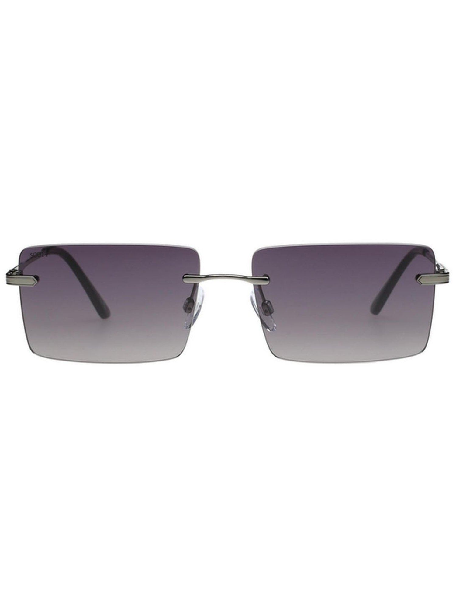 SCOTT Grey Rectangular UV Protection Unisex Sunglasses