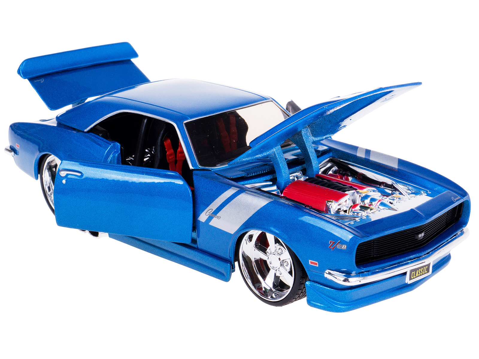 1969 Chevrolet Camaro Z/28 Carolina Blue with White Stripes Limited Edition to 420 pieces Worldwide 1/18 Diecast Model Car by ACME