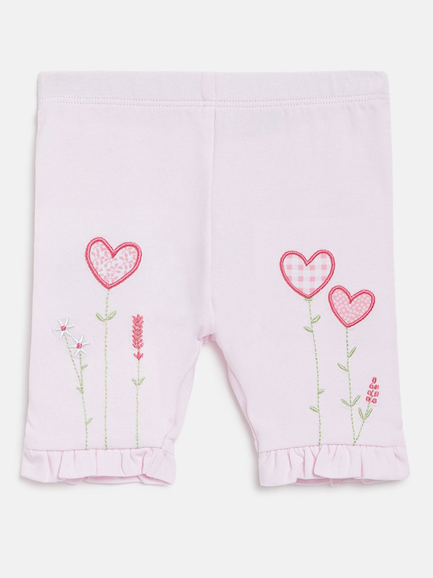 Chicco Kids White & Light Pink Printed T-Shirt with Shorts