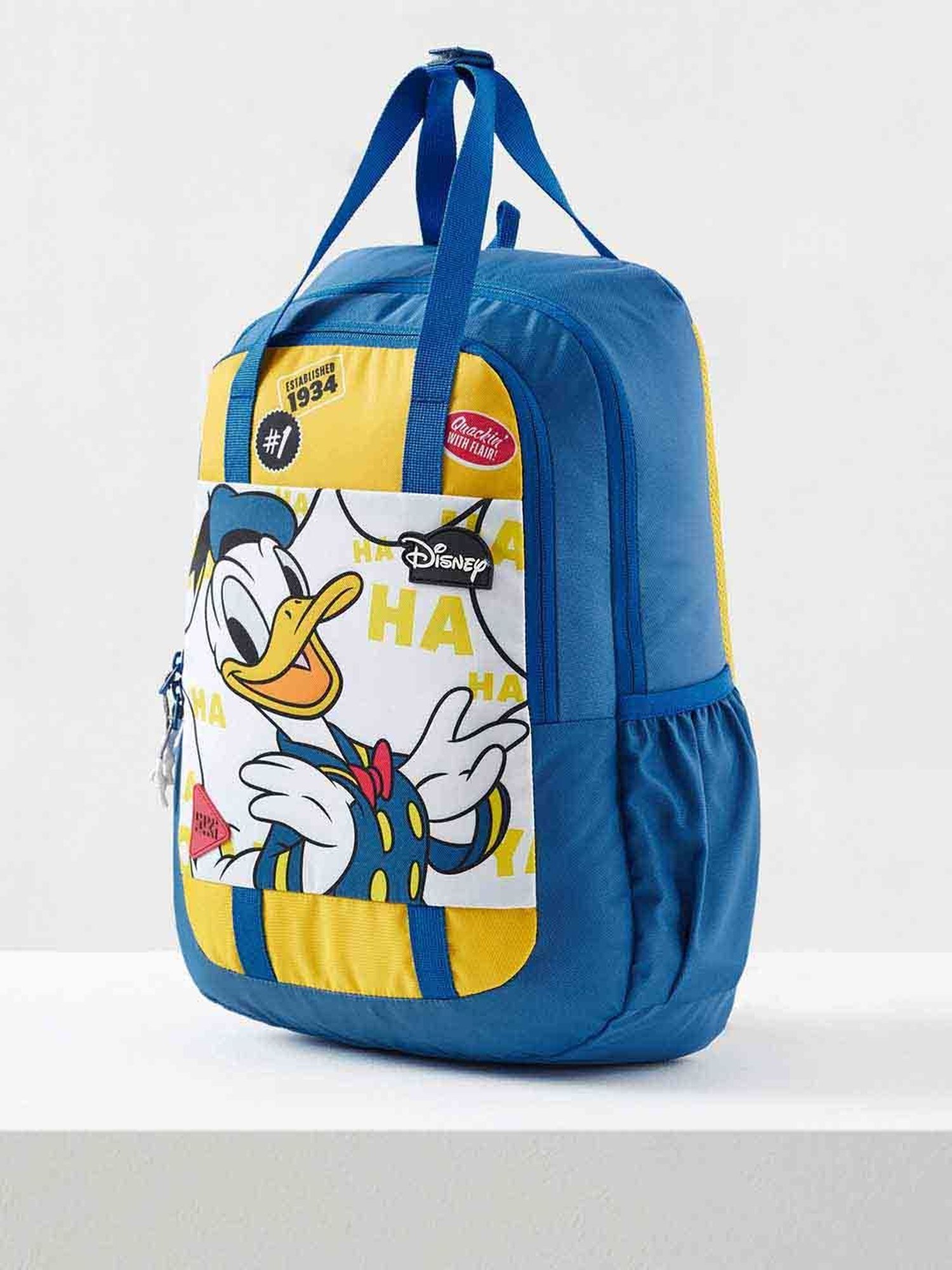 Wiki Back to School Champ 3 Yellow Polyester Printed Backpack - 18 Ltrs