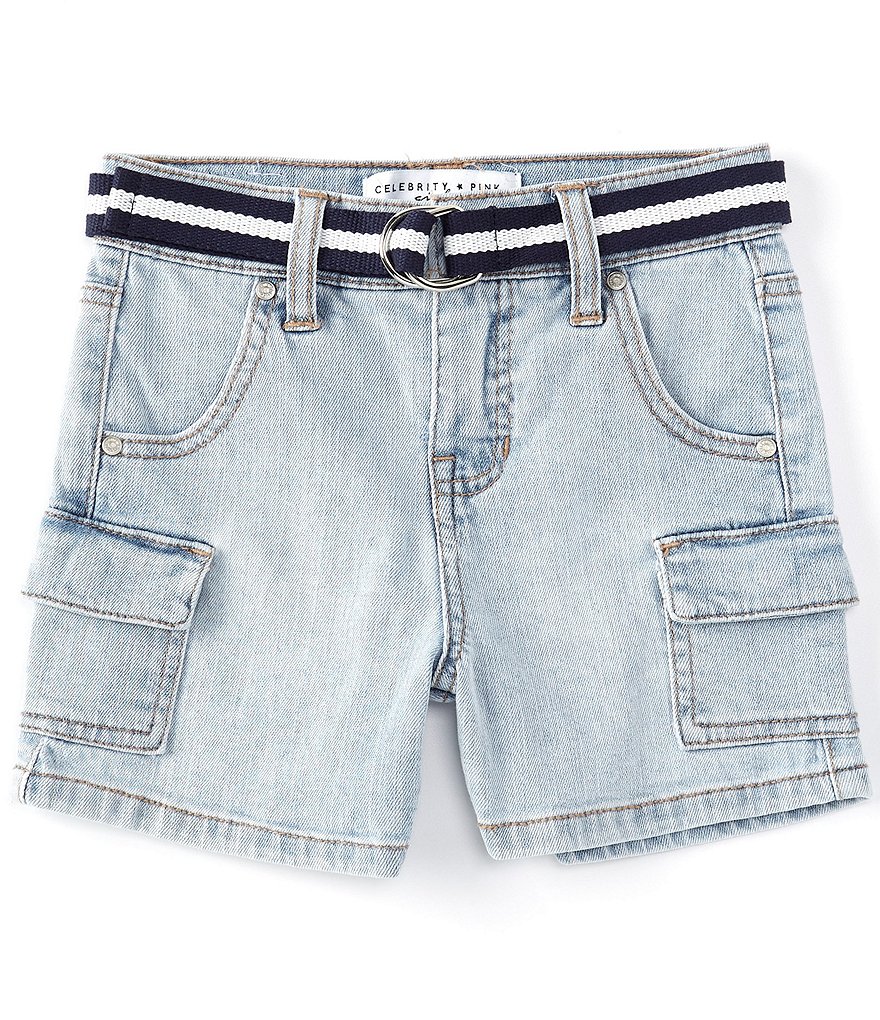 Angie Big Girls 7-14 Smocked Tie-Dye Shorts