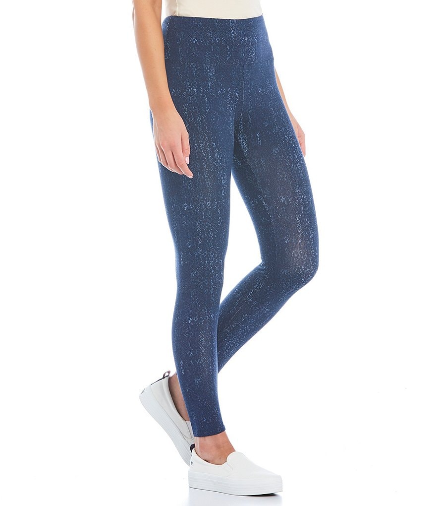 Intro Petite Size Teri Love the Fit Snakeskin Print Pull-On Leggings