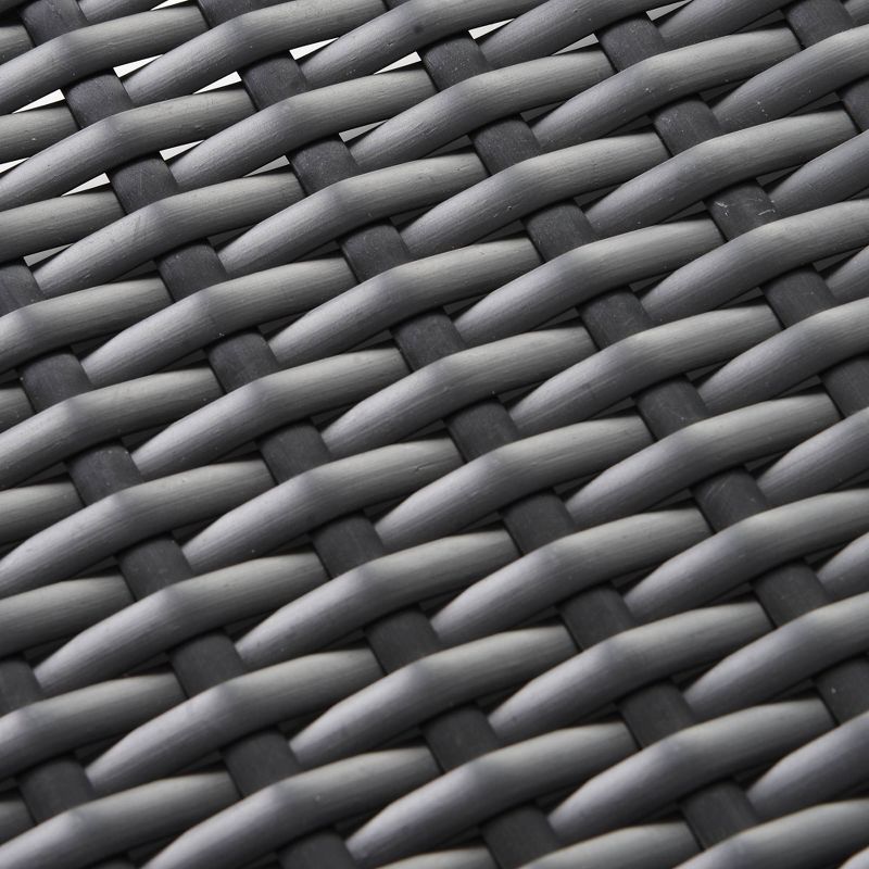 7pc Rattan Wicker Patio Sofa Set with End Table & Cushions - Art Leon