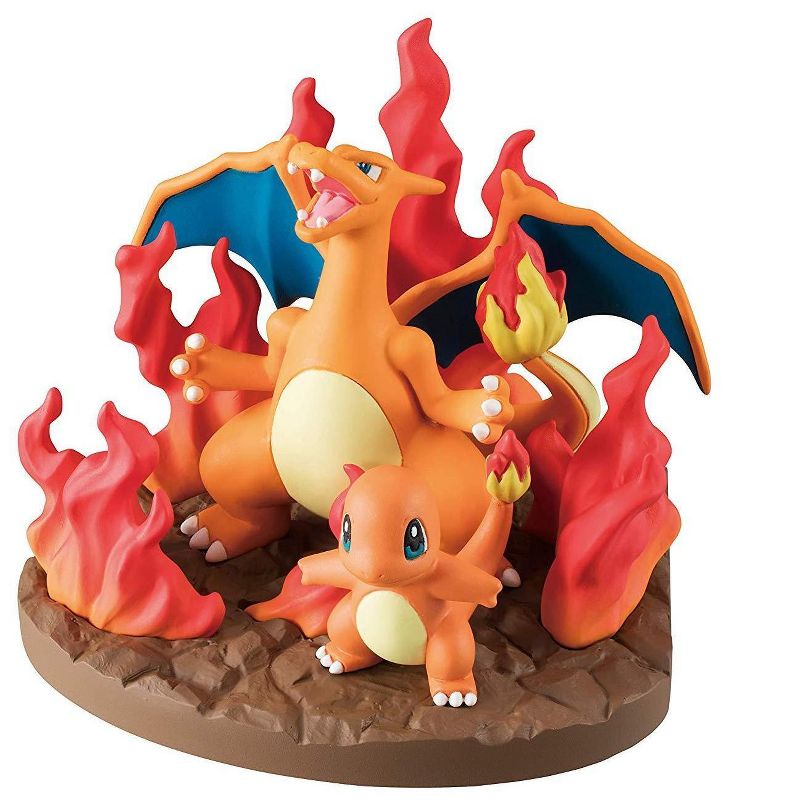 Takara Tomy A.R.T.S Pokemon Vignette Field Charizard Venusaur Blastoise 10 pc