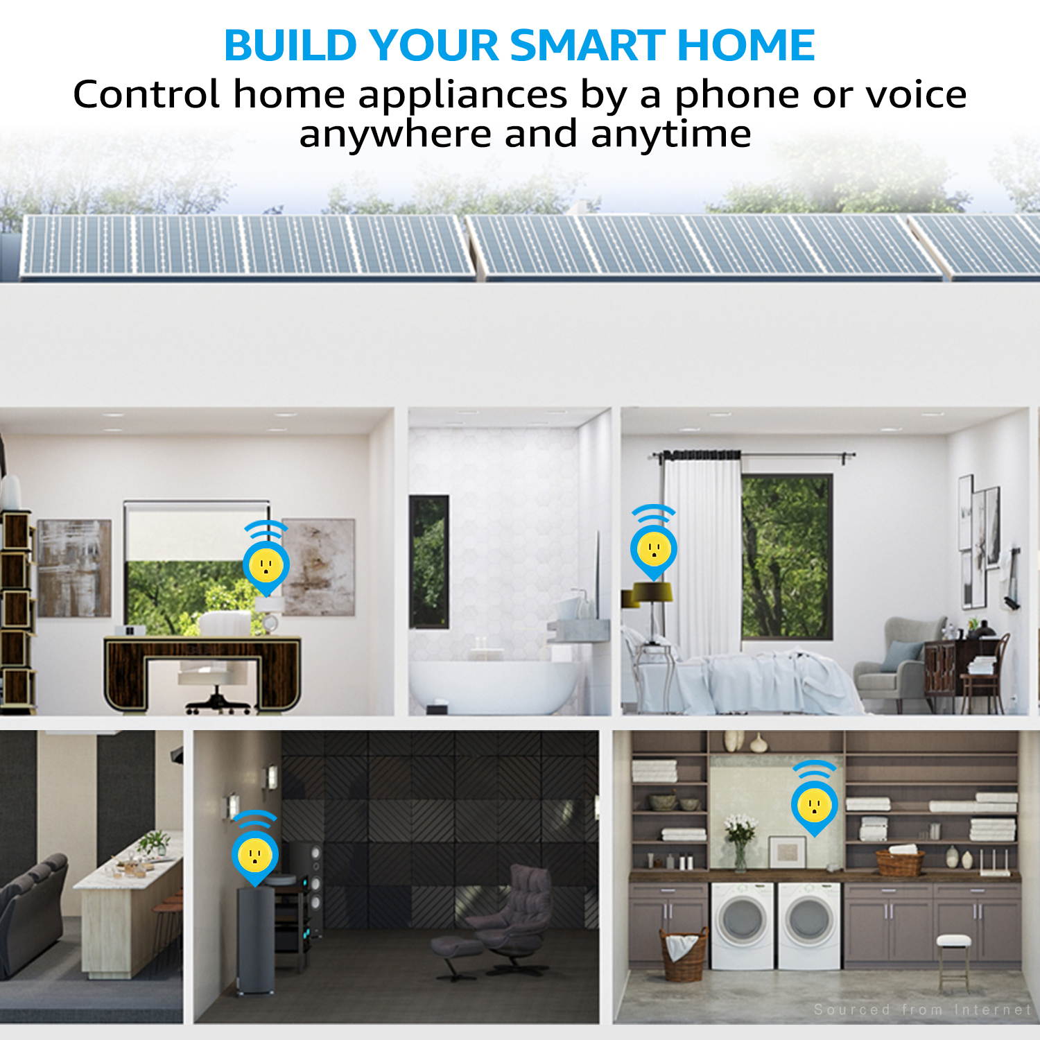 LITEdge Smart Plug Work with Alexa, Mini Smart Outlet Wifi Plug Google Home Assistant Voice Control, No Hub Required, Only Supports 2.4GHz Network, Timer Function, ETL Listed, Yellow Finish, Pack of 6