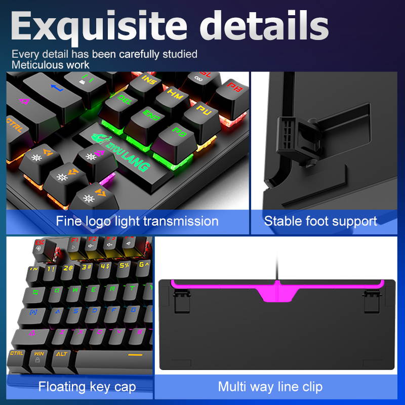 E-sport K2 Punk Mechanical Keyboard 87-key Gaming Competitive Office Notebook Gaming Keyboard