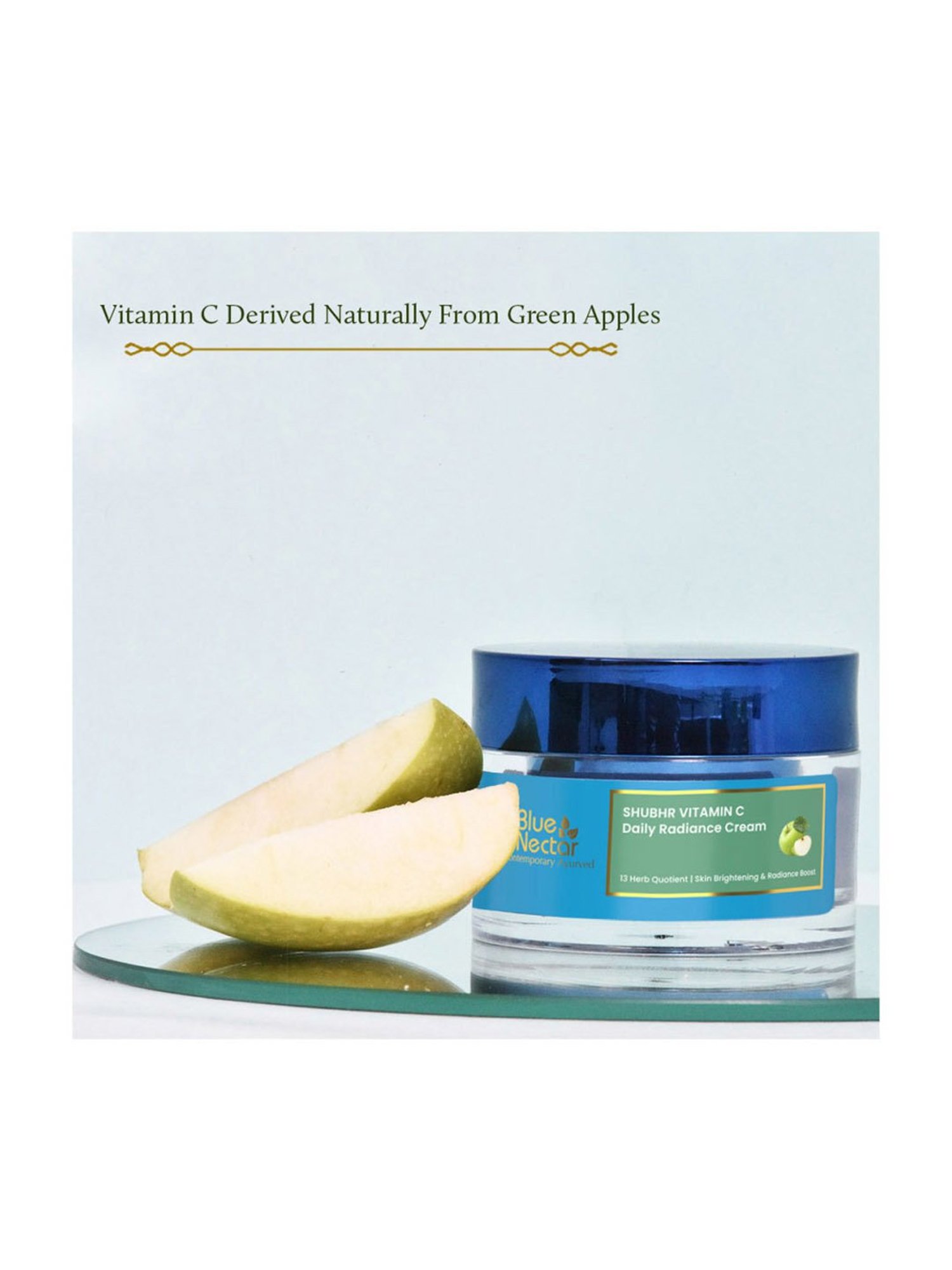 Blue Nectar Ayurvedic Brightening & Radiance Cream for Women - 50 gm