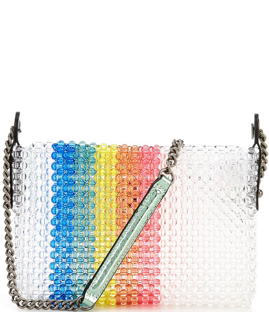 Kurt Geiger London Kensington Beaded Rainbow Mini Crossbody Bag