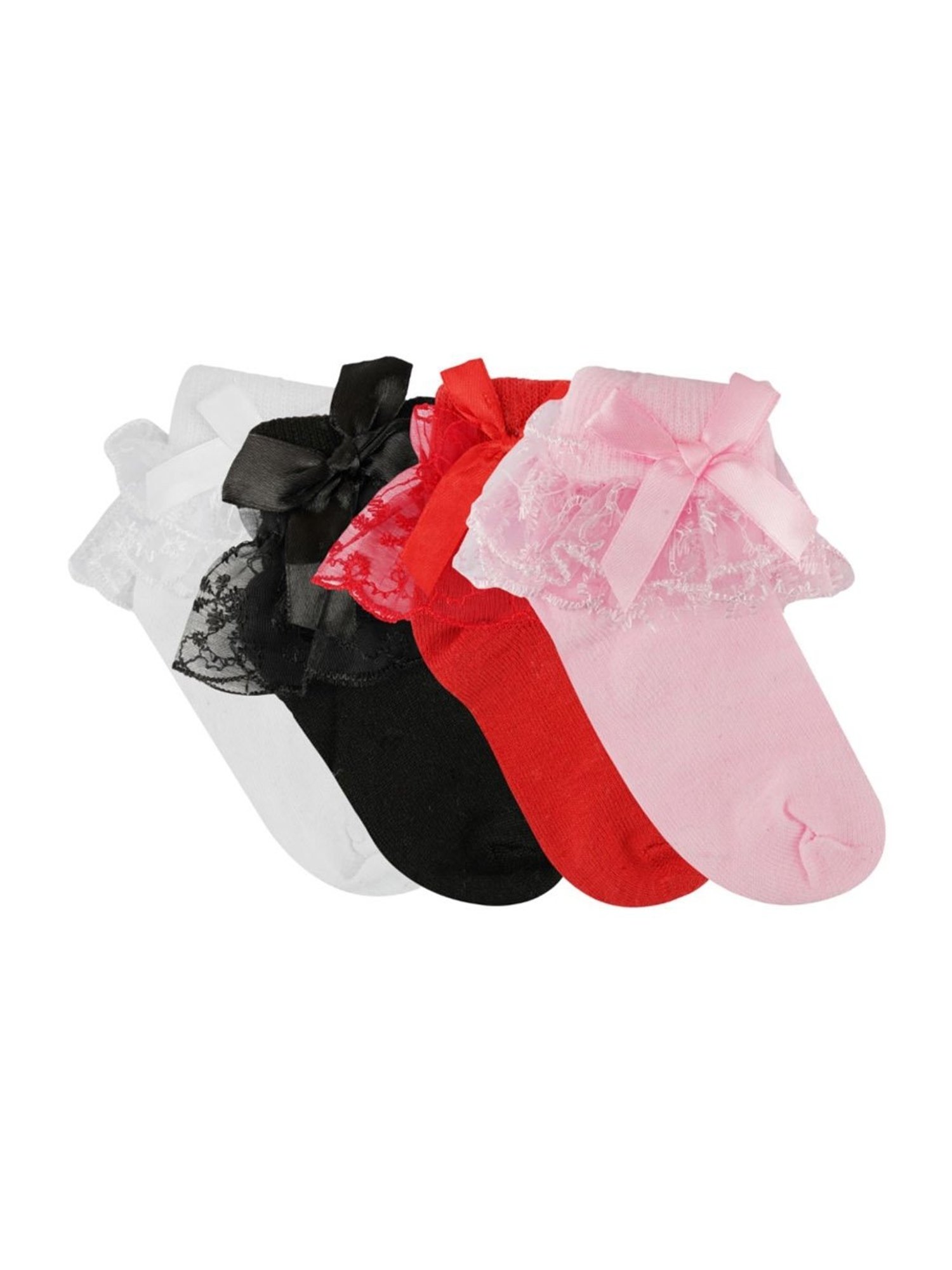 NEXT2SKIN Kids Red & Pink Regular Fit Socks (Pack of 4)