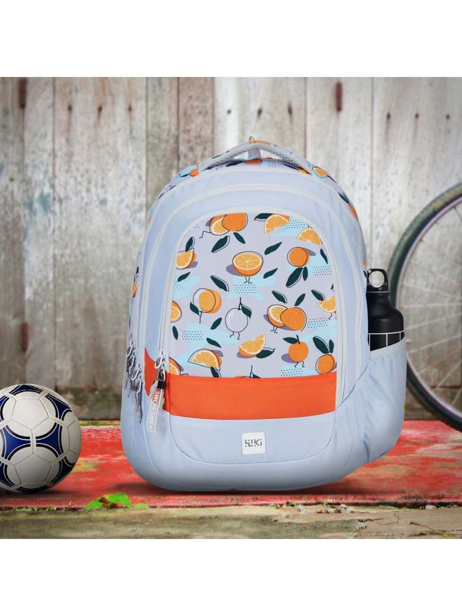 Wiki 27.5 Ltrs Grey Medium Backpack