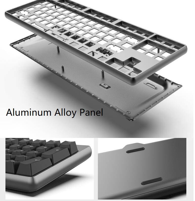 Royal Kludge RK601 87 Keys Cherry MX Black Mechanical Gaming  Keyboard  N-Key Rollover  Ice Blue Backlit,PBT Keycaps