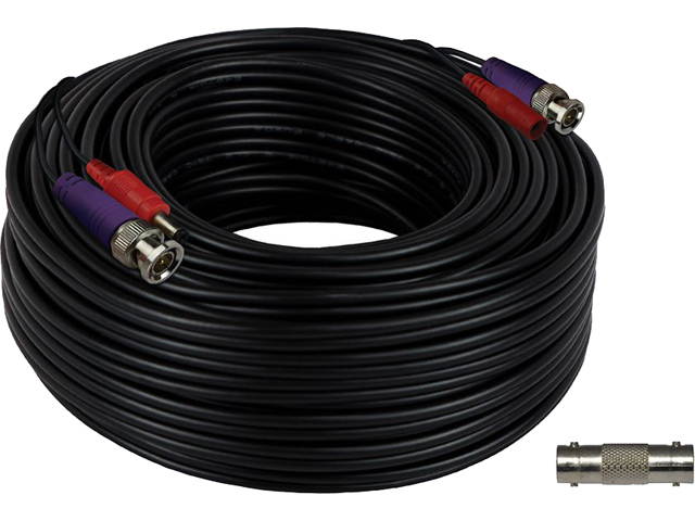 Night Owl CAB-1004KV1 100 ft. In-Wall Rated Video/Power Extension Cable with Extension Adapter (1-pack)